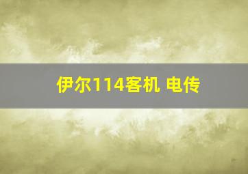 伊尔114客机 电传